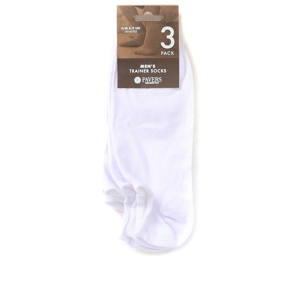 3-Pack No Show Ankle Socks - ASENA37003 / 324 031 - White - Image 2