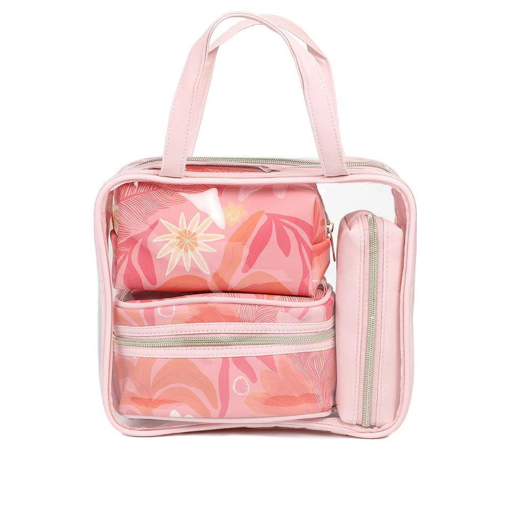 4-Piece Travel Beauty Organiser Set - HTZ43002 / 329 171