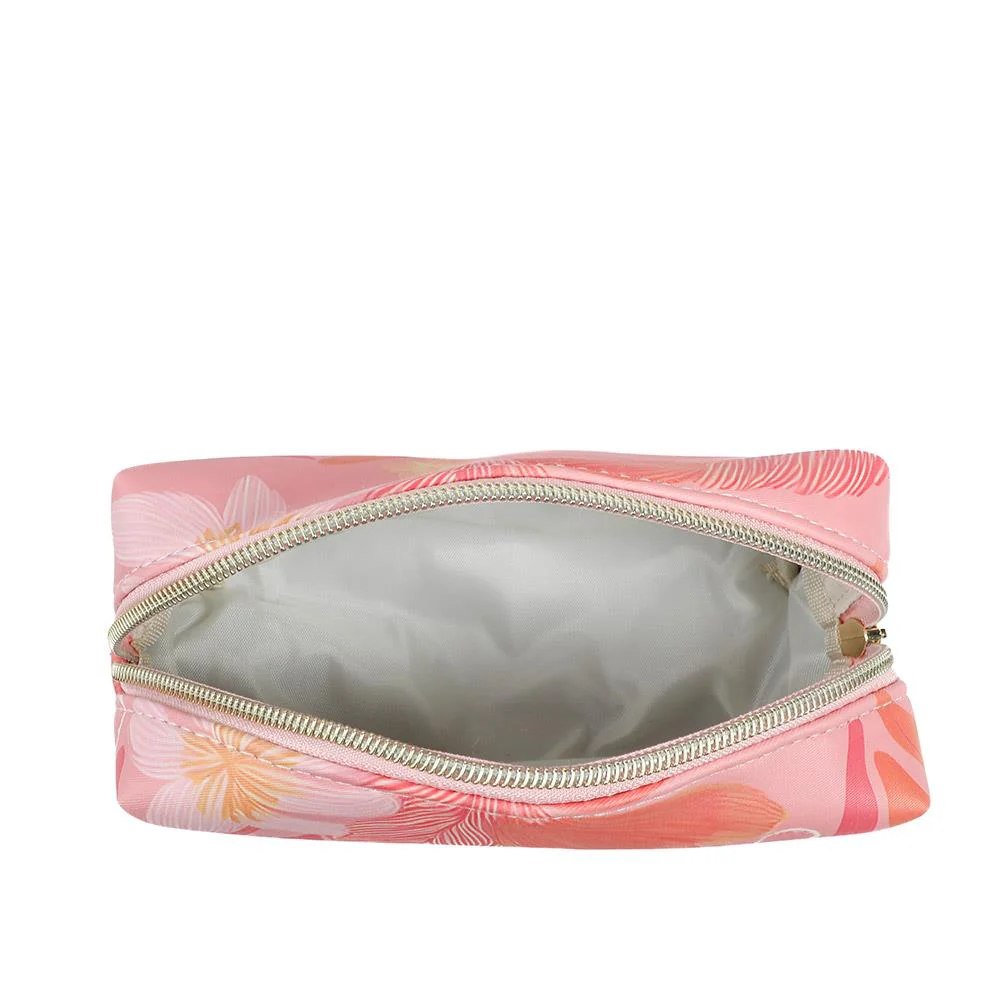 Tropical Print 4-Piece Cosmetic Bag Set - HTZ43002 / 329 171 - Pink Multi - Image 4