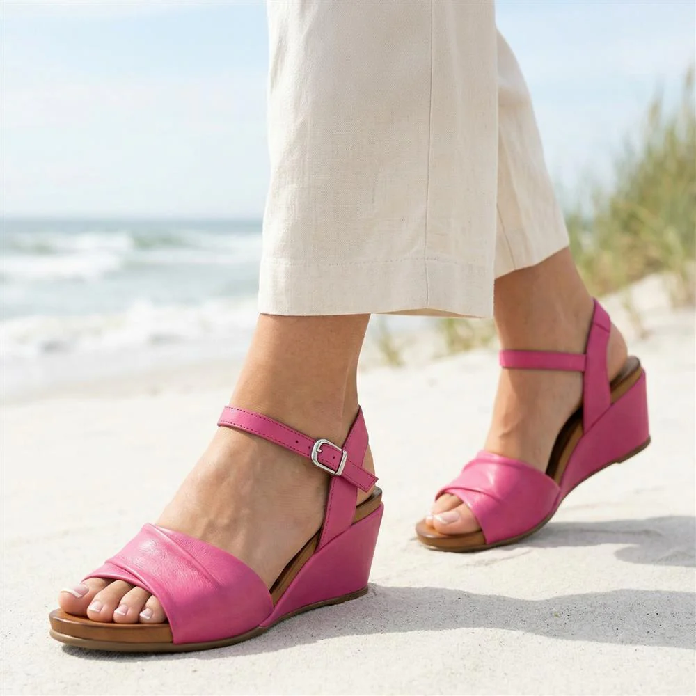 Adjustable Buckle Wedges - BELMETIN37017 / 323 773 - Pink - Image 2