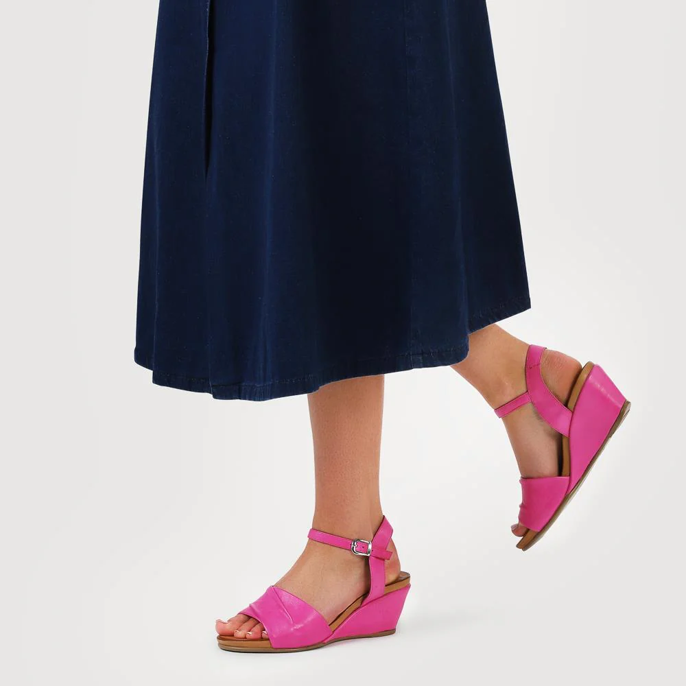 Adjustable Buckle Wedges - BELMETIN37017 / 323 773 - Pink - Image 6