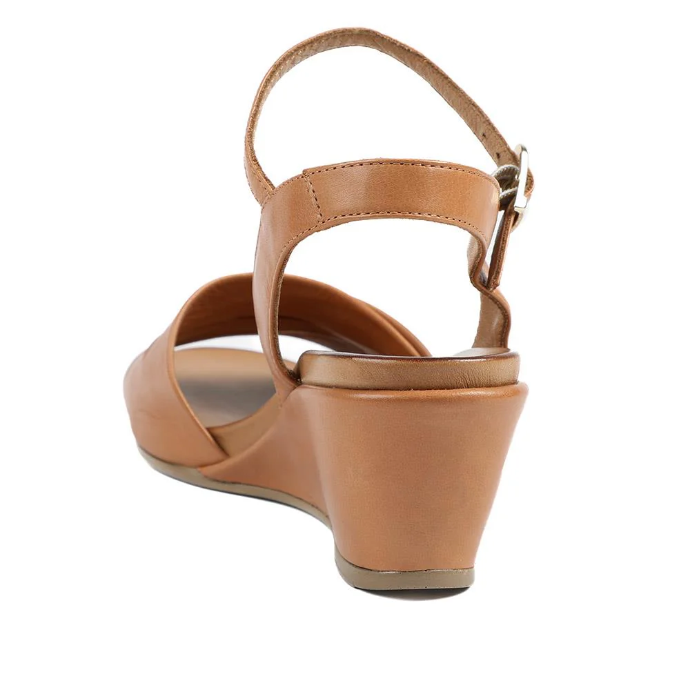 Adjustable Buckle Wedges - BELMETIN37017 / 323 773 - Tan - Image 4