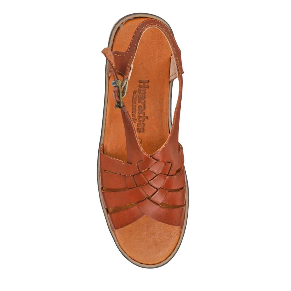 Adjustable-Buckled Leather Sandals - EDNB40092 / 326 912 - Brown - Image 4