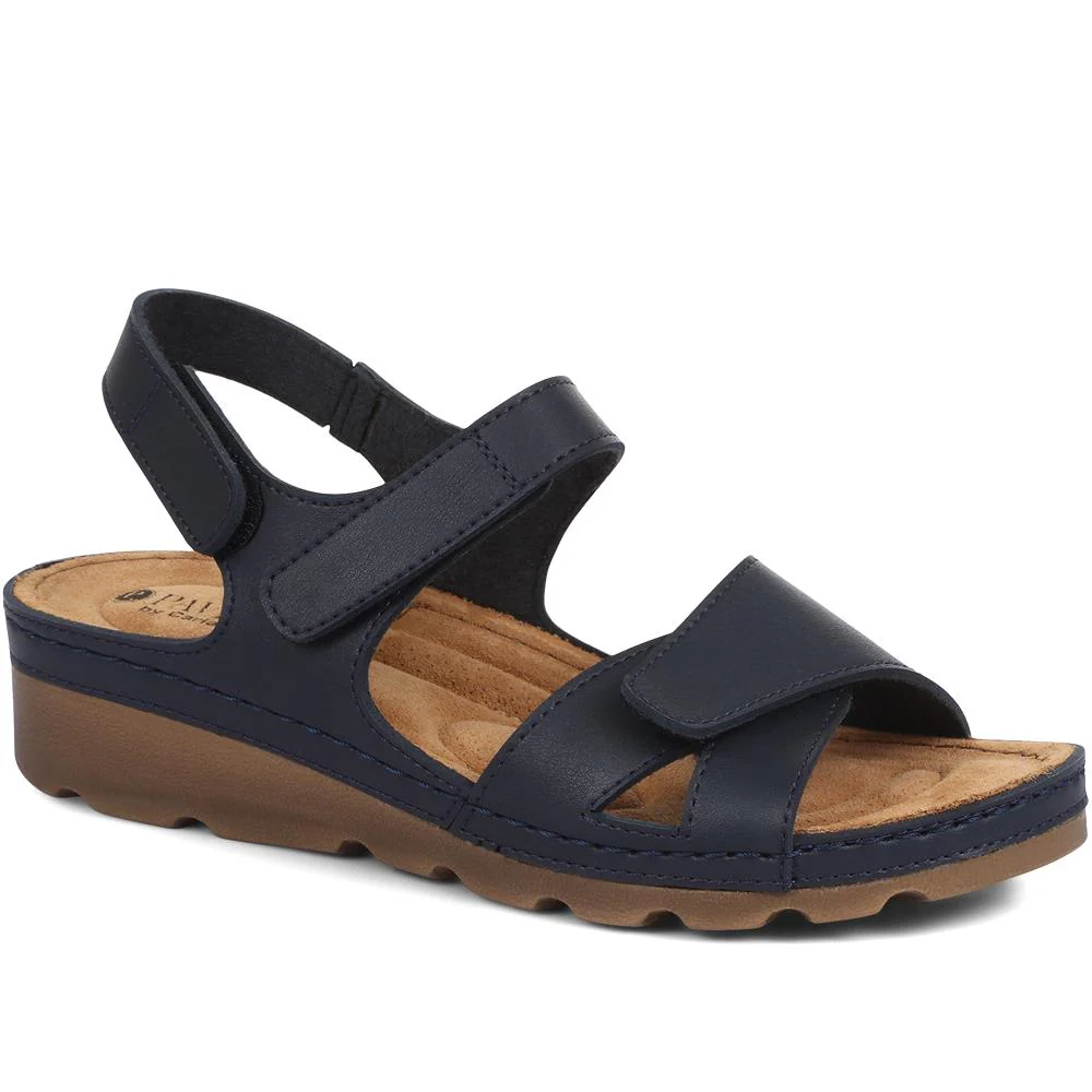 Adjustable Cushioned Sandals - SERAY33011 / 320 083 - Navy