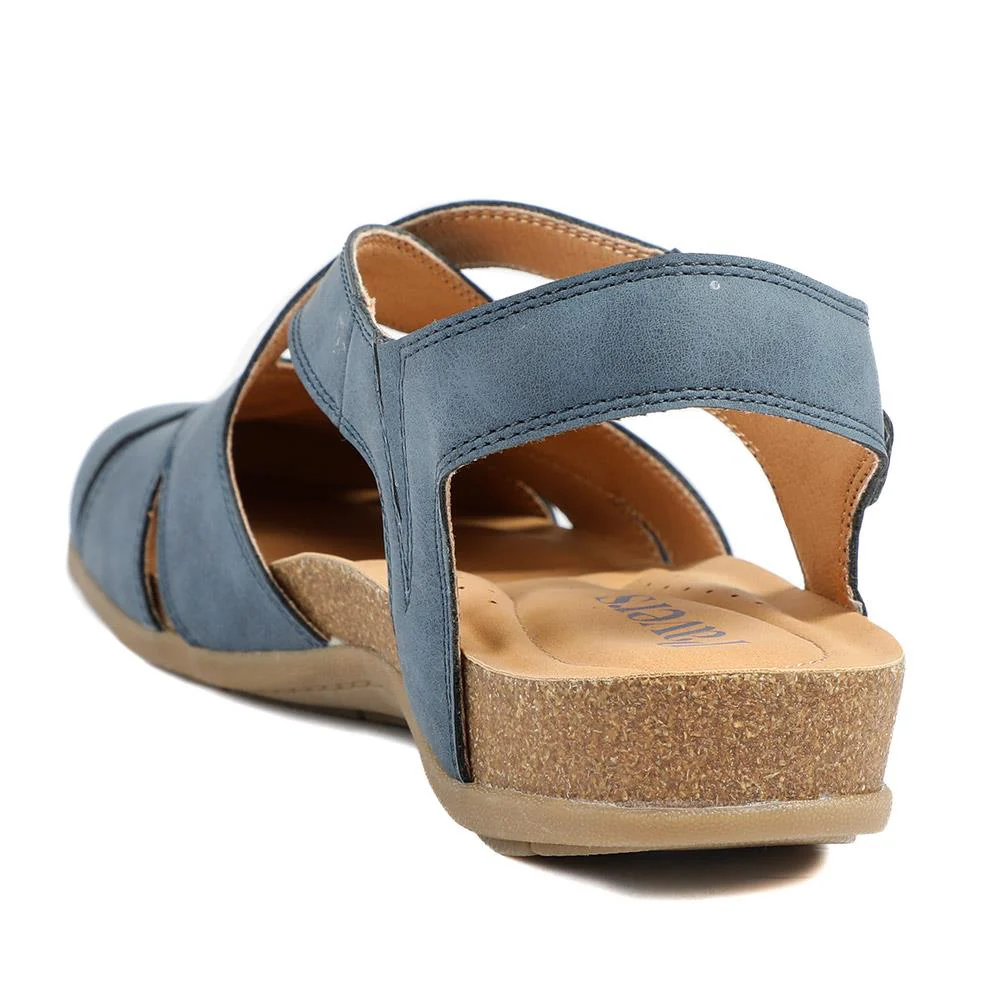Adjustable Cushioned Sandals - WOIL43023 / 328 998 - Navy - Image 4