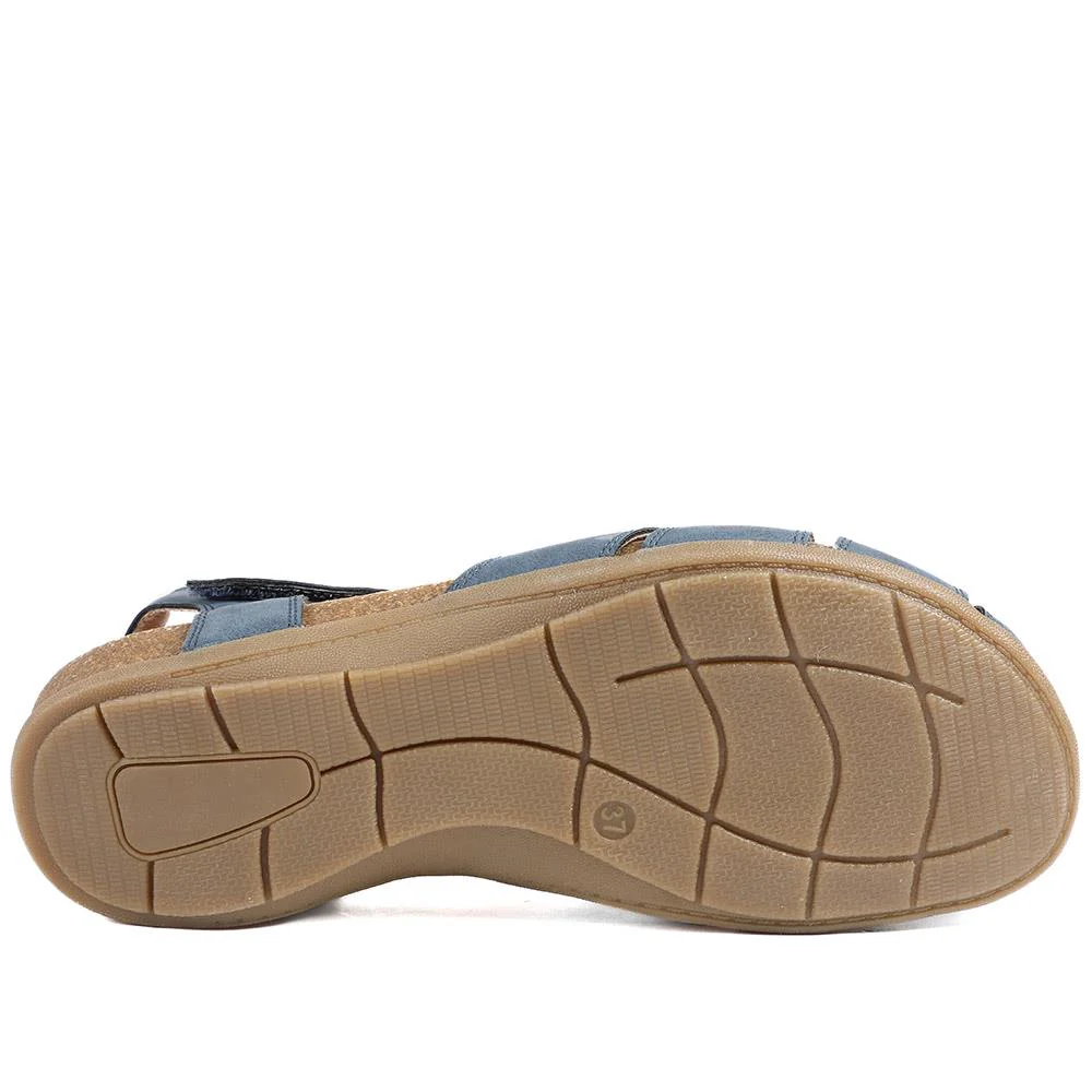 Adjustable Cushioned Sandals - WOIL43023 / 328 998 - Navy - Image 6