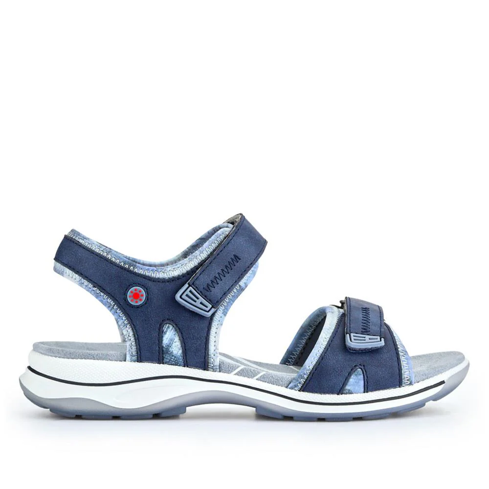 Adjustable Dual Touch Fastening Sandals - RELIF41008 / 326 873 - Navy - Image 3