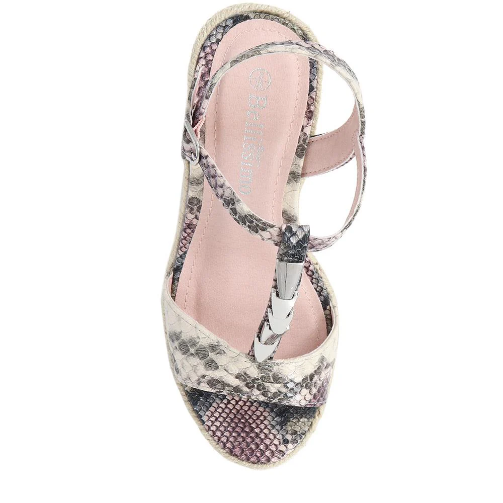 Adjustable Espadrille Sandals - BELTREN39005 / 325 518 - Multi - Image 5