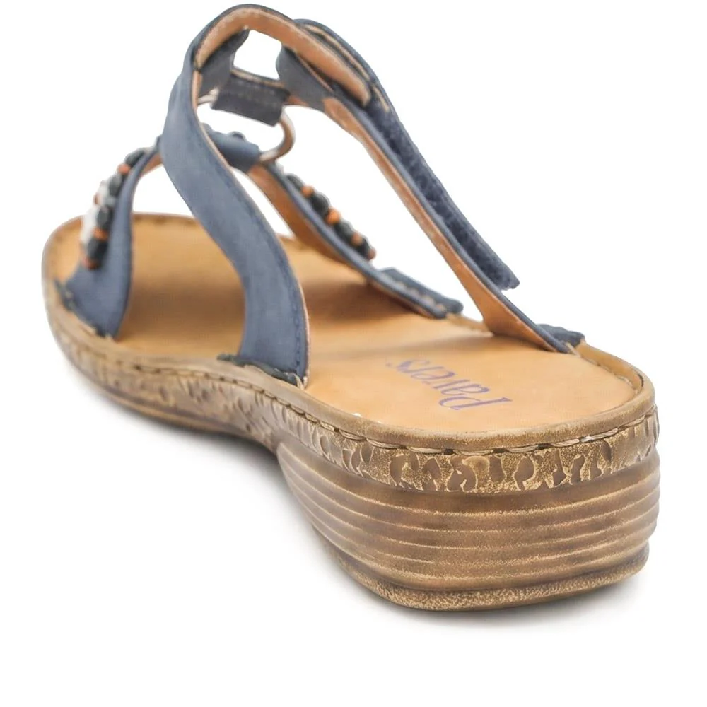 Adjustable Fasten Lightweight Sandals - WOIL43018 / 329 043 - Blue - Image 4