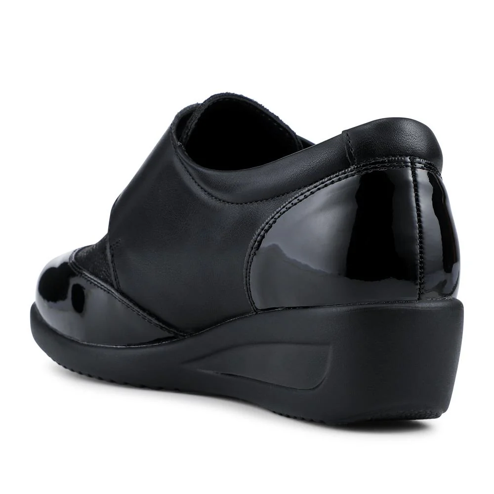 Adjustable Fit Comfy Monk Shoes - SANYI42019 / 328 331 - Black Multi - Image 3