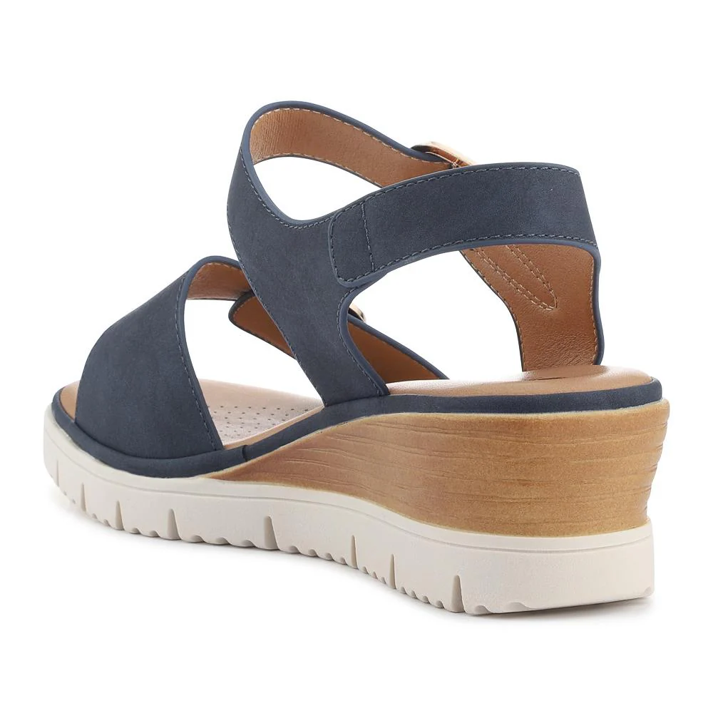 Adjustable Fit Cushioned Sandals - BAIZH41066 / 327 980 - Navy - Image 3