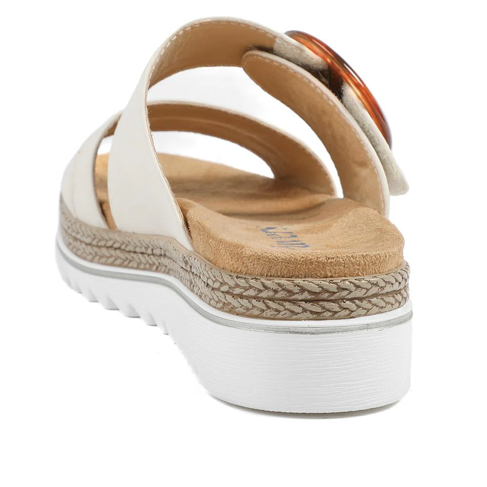 Adjustable-Fitting Mules - WBINS41023 / 327 085 - Beige - Image 4