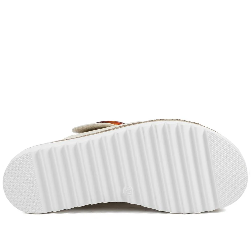 Adjustable-Fitting Mules - WBINS41023 / 327 085 - Beige - Image 5