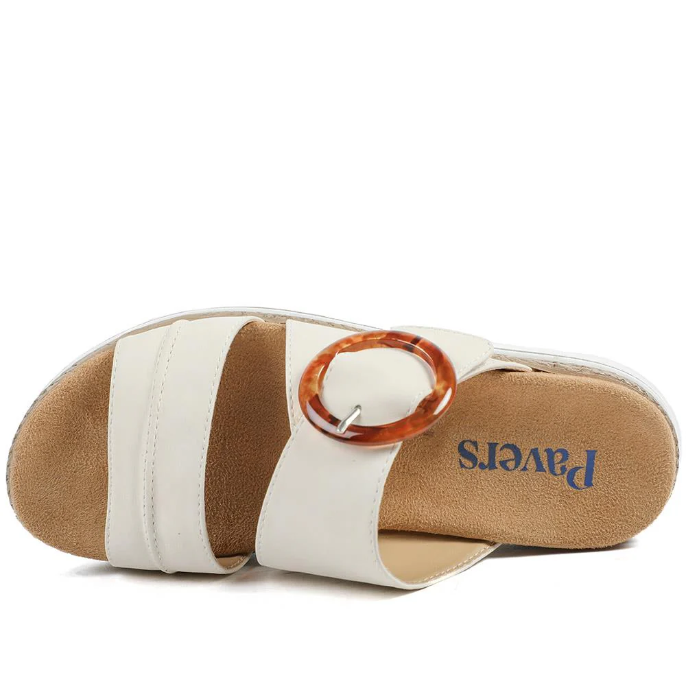 Adjustable-Fitting Mules - WBINS41023 / 327 085 - Beige - Image 6