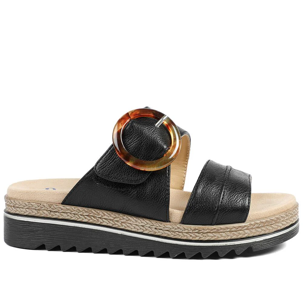 Adjustable-Fitting Mules - WBINS41023 / 327 085 - Black - Image 3