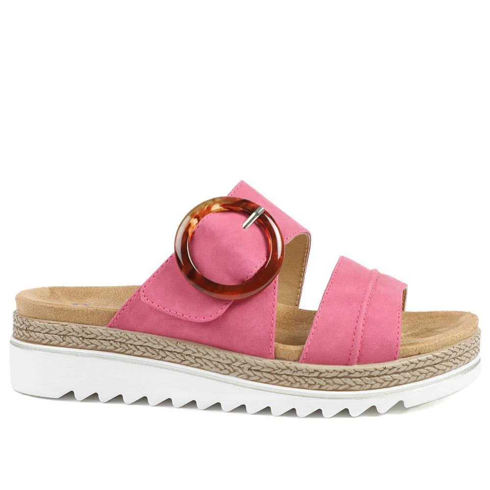 Adjustable-Fitting Mules - WBINS41023 / 327 085 - Fuschia - Image 3