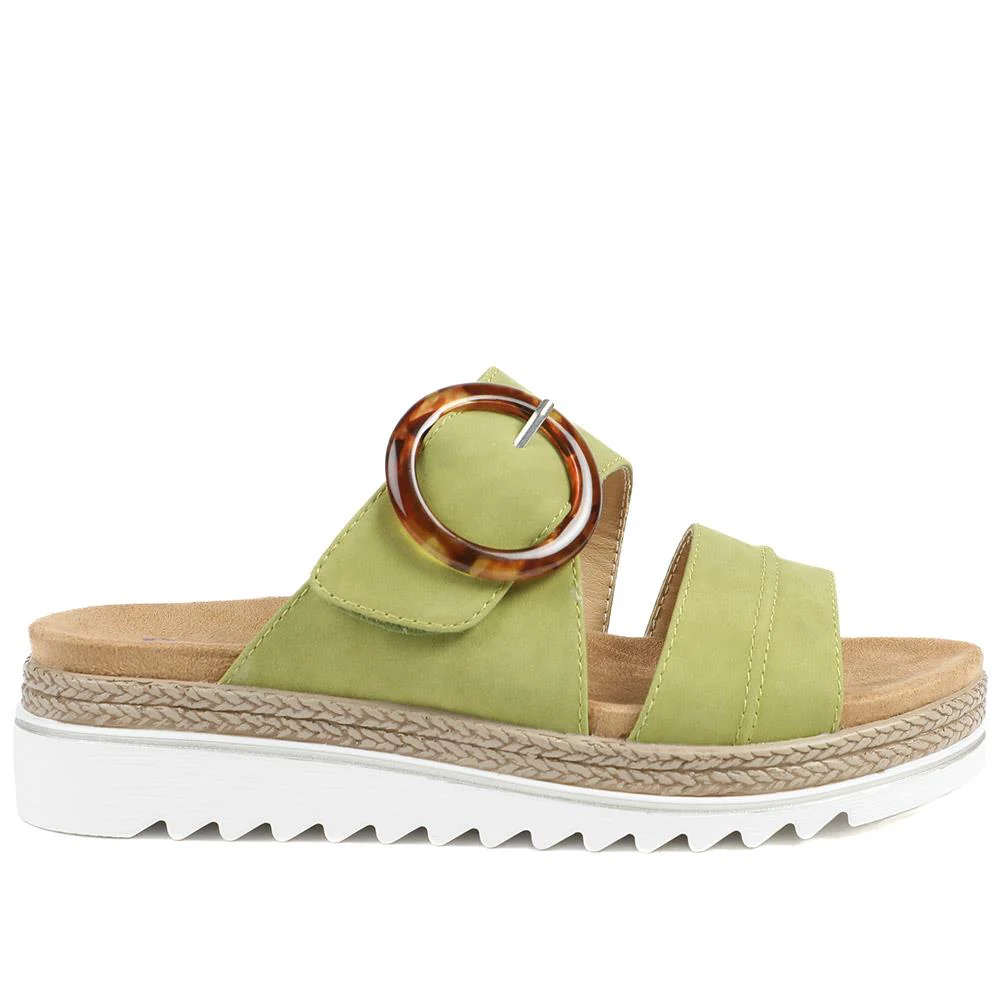 Adjustable-Fitting Mules - WBINS41023 / 327 085 - Green - Image 3