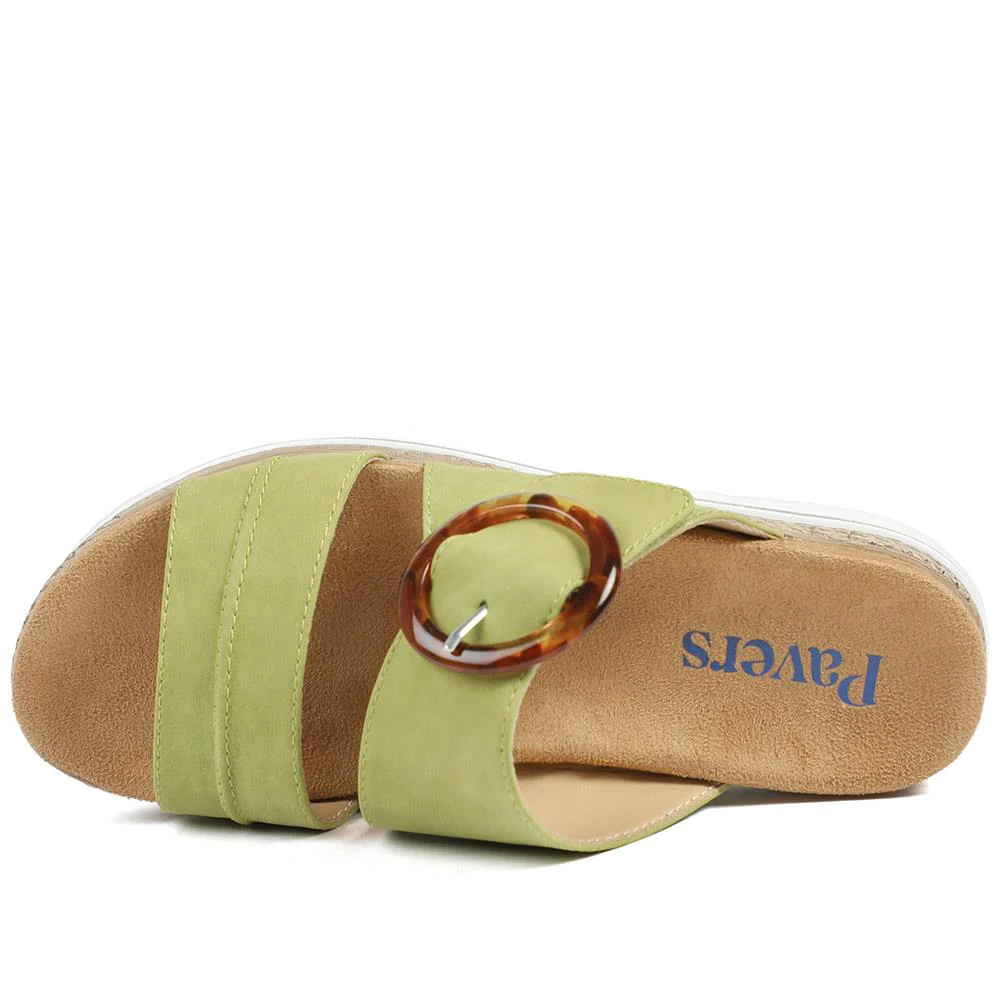 Adjustable-Fitting Mules - WBINS41023 / 327 085 - Green - Image 6