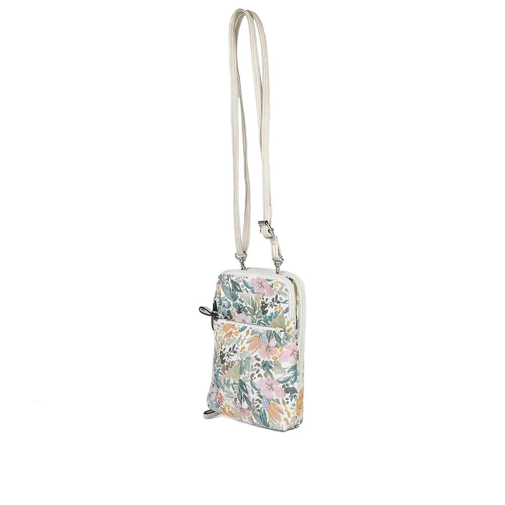 Adjustable Floral Cross-Body Bag - JEWN41000 / 326 888 - WHITE-FLORAL - Image 3