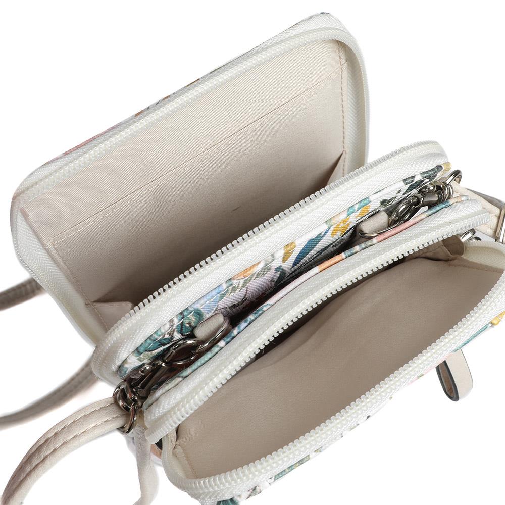 Adjustable Floral Cross-Body Bag - JEWN41000 / 326 888 - WHITE-FLORAL - Image 4
