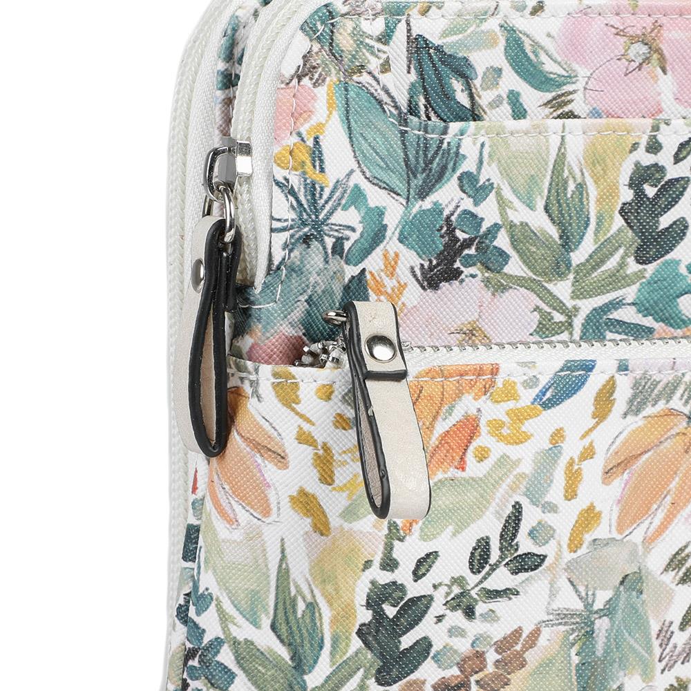 Adjustable Floral Cross-Body Bag - JEWN41000 / 326 888 - WHITE-FLORAL - Image 5