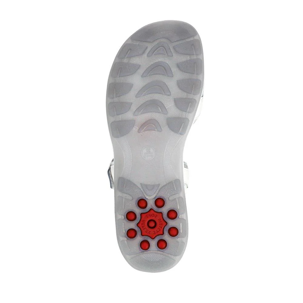 Adjustable Dual Touch Fastening Sandals - RELIF41008 / 326 873 - Off White - Image 5