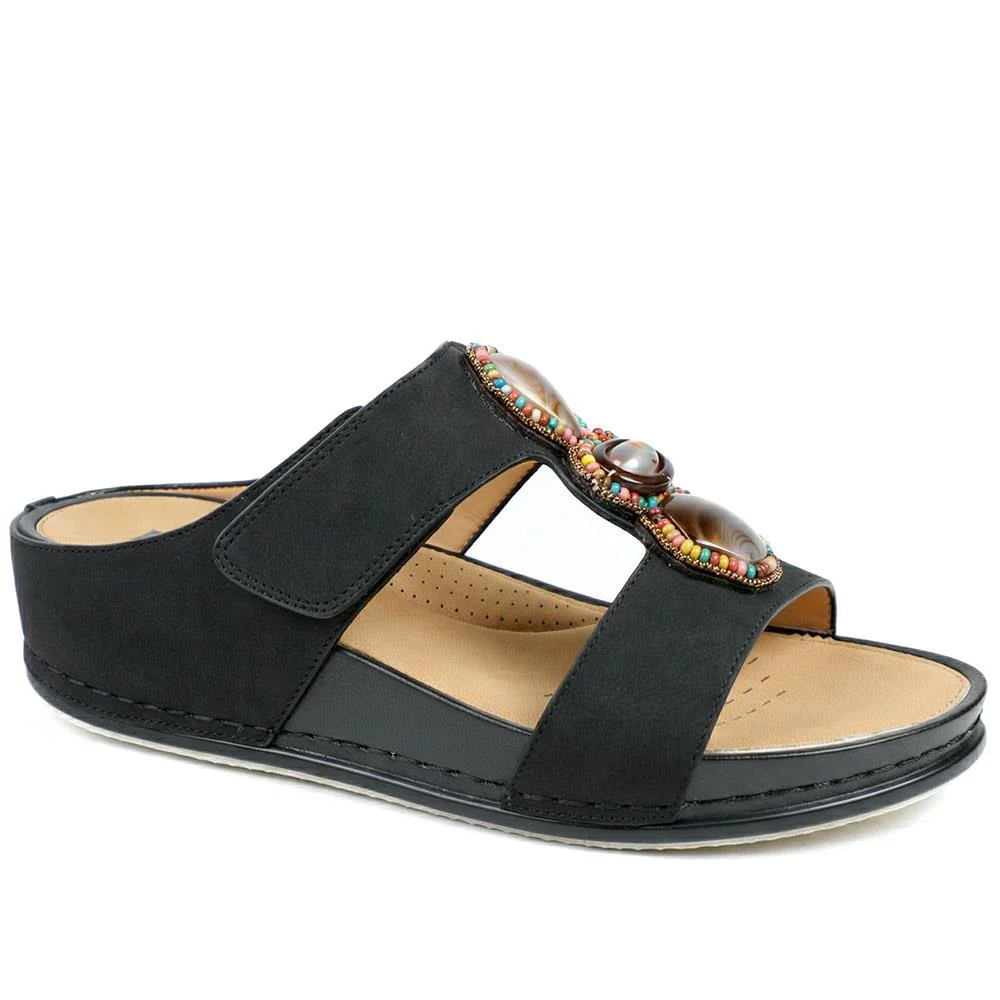 Adjustable Jewelled Strappy Sandals - BAIZH43014 / 329 167