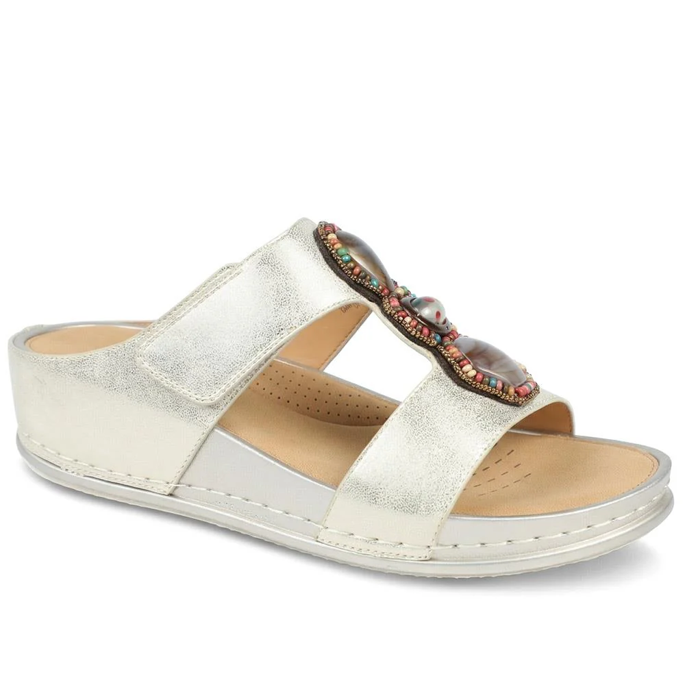 Adjustable Jewelled Strappy Sandals - BAIZH43014 / 329 167 - Image 2