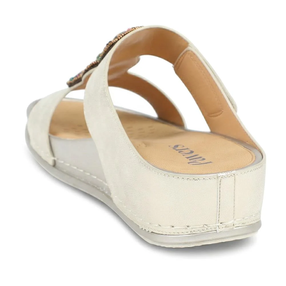 Adjustable Jewelled Strappy Sandals - BAIZH43014 / 329 167 - Gold - Image 3