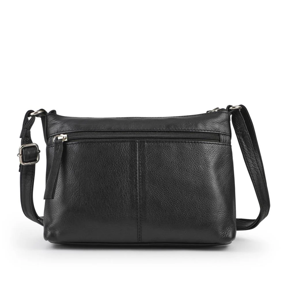 Adjustable Leather Cross Body Bag - JWNBG42000 / 328 629 - Black - Image 2