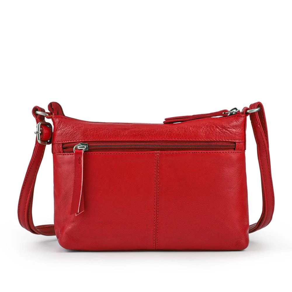 Adjustable Leather Cross Body Bag - JWNBG42000 / 328 629 - Red - Image 2