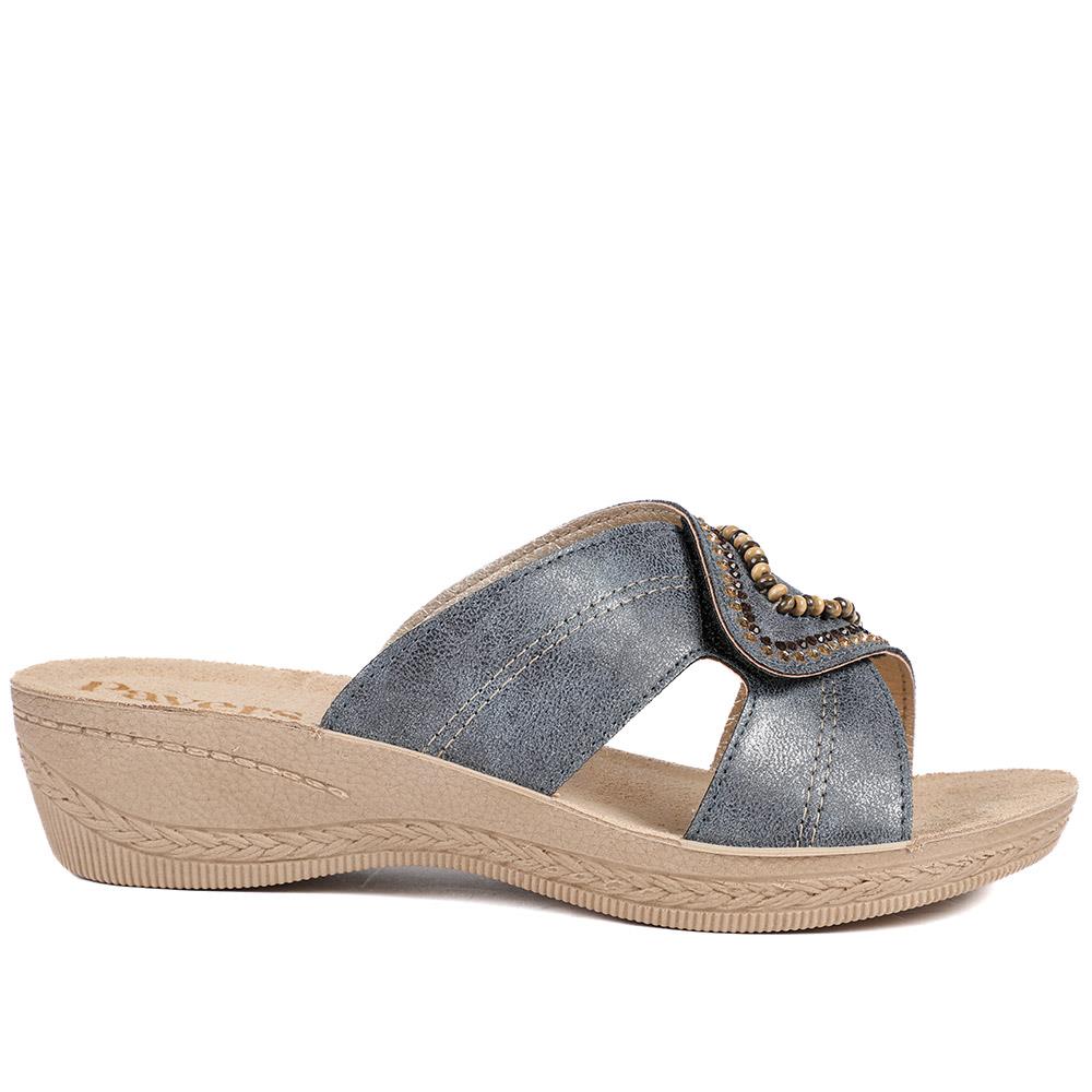 Adjustable Lightweight Mule Sandals - INB43008 / 329 128 - Blue - Image 3