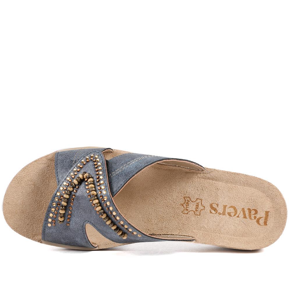 Adjustable Lightweight Mule Sandals - INB43008 / 329 128 - Blue - Image 5