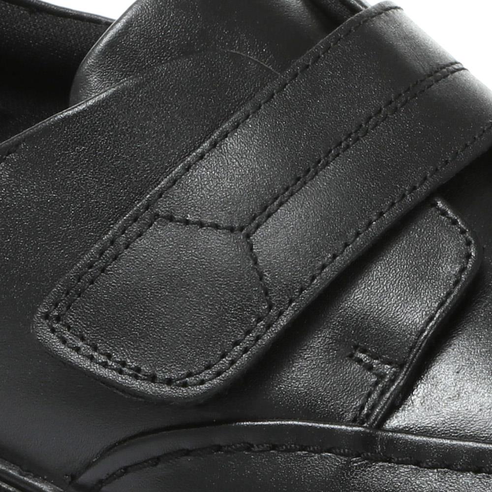 Adjustable Leather Shoes - RAJ1602 / 124 915 - Black - Image 6