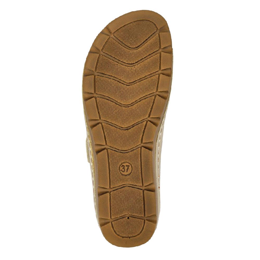 Adjustable Mule Sandals - SERAY33003 / 319 953 - Soft Gold - Image 6