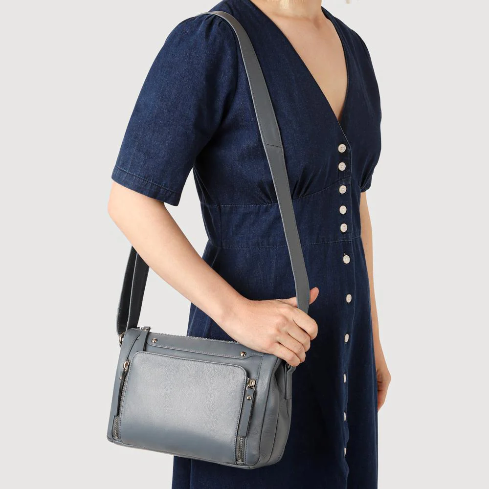 Adjustable Multi-Pocket Handbag - JWNBG41005 / 327 772 - Denim - Image 4