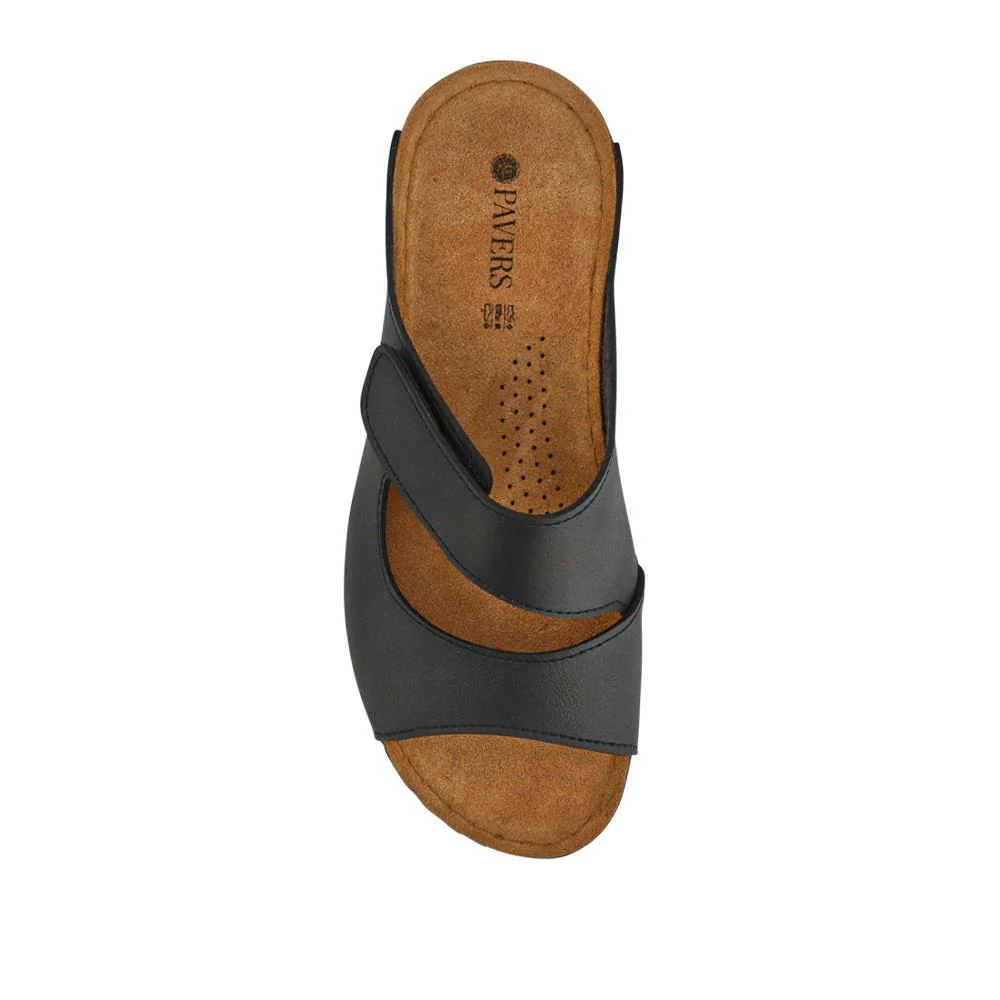 Adjustable Touch-Fasten Mules - SERAY41002 / 327 546 - Black - Image 3
