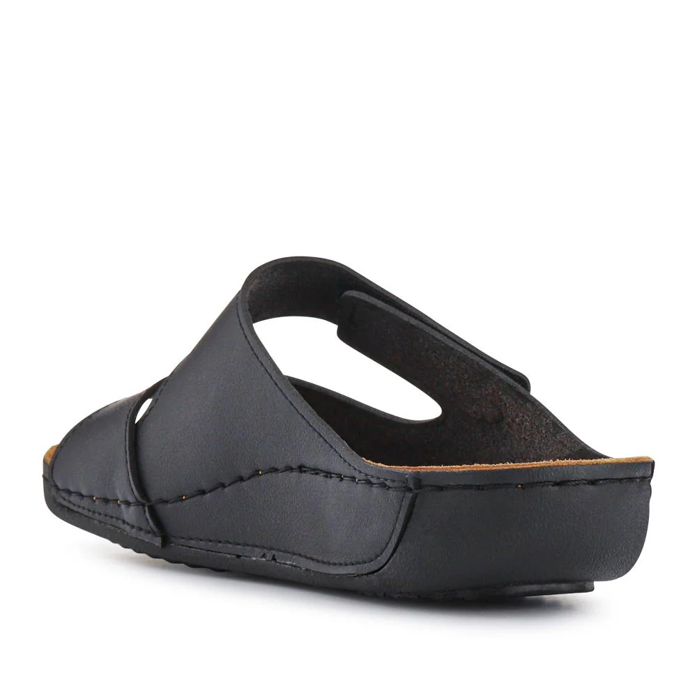 Adjustable Touch-Fasten Mules - SERAY41002 / 327 546 - Black - Image 4
