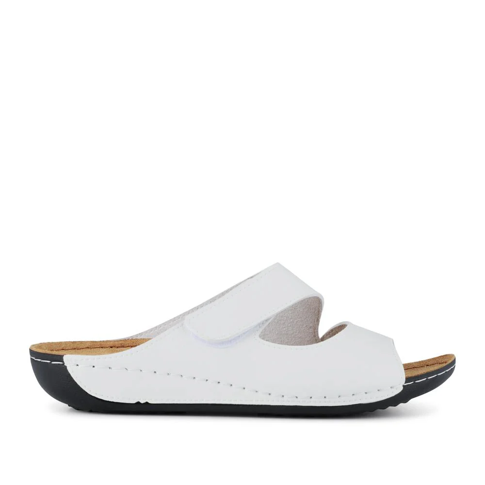 Adjustable Touch-Fasten Mules - SERAY41002 / 327 546 - White - Image 2