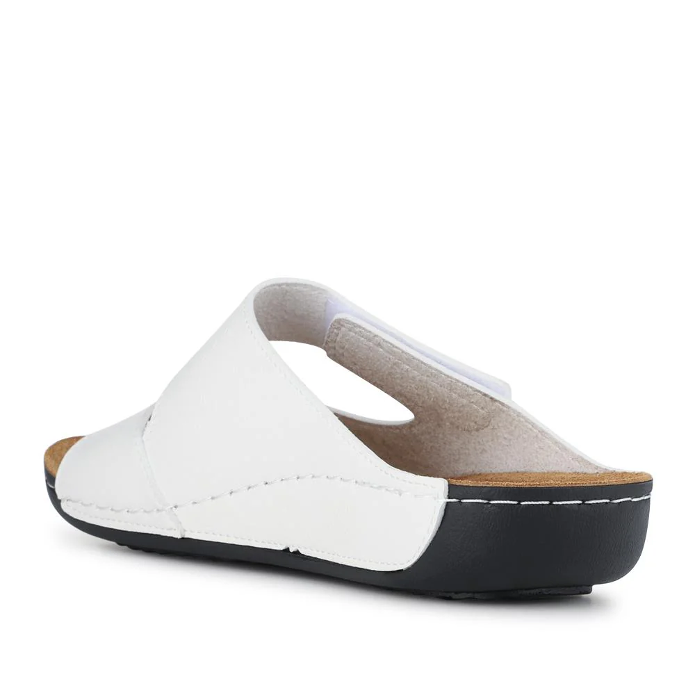 Adjustable Touch-Fasten Mules - SERAY41002 / 327 546 - White - Image 3