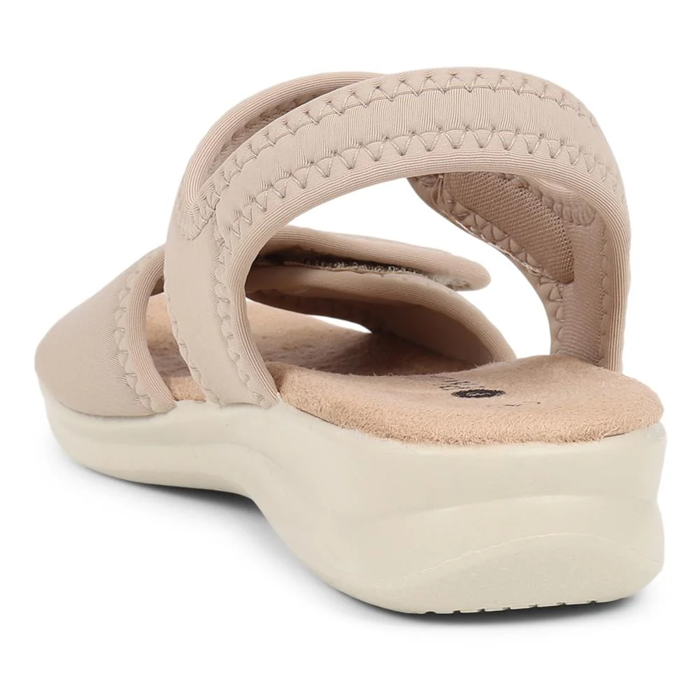 Adjustable Touch-Fasten Sandals - POLY39003 / 325 314 - Beige - Image 3