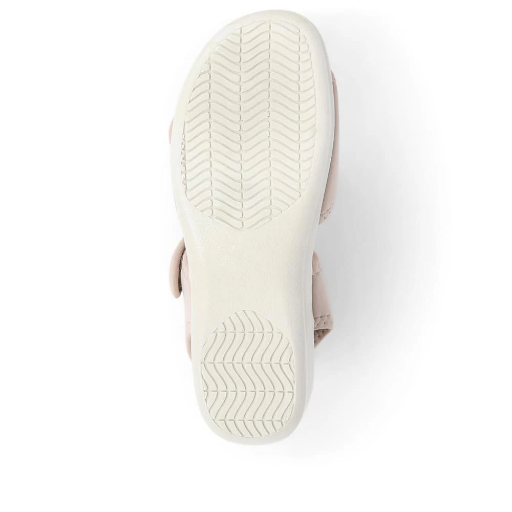 Adjustable Touch-Fasten Sandals - POLY39003 / 325 314 - Beige - Image 4