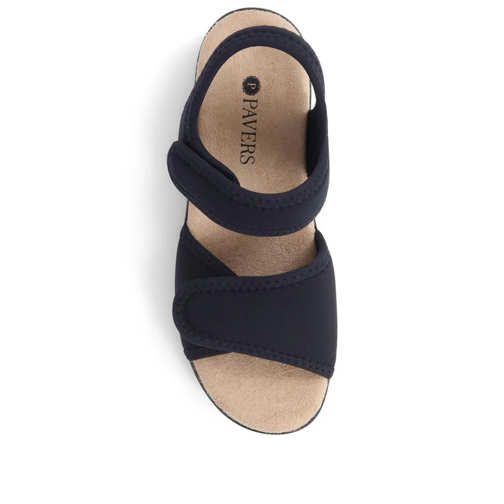 Adjustable Touch-Fasten Sandals - POLY39003 / 325 314 - Black - Image 5