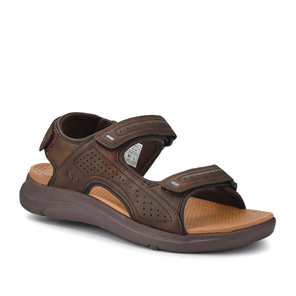 Adjustable Touch-Fasten Sandals - XIAM41004 / 326 926 - Brown