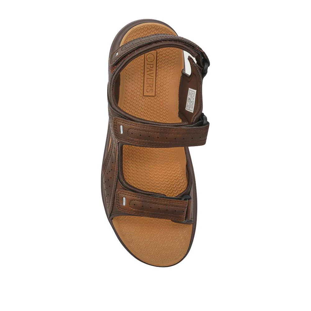 Adjustable Touch-Fasten Sandals - XIAM41004 / 326 926 - Brown - Image 4