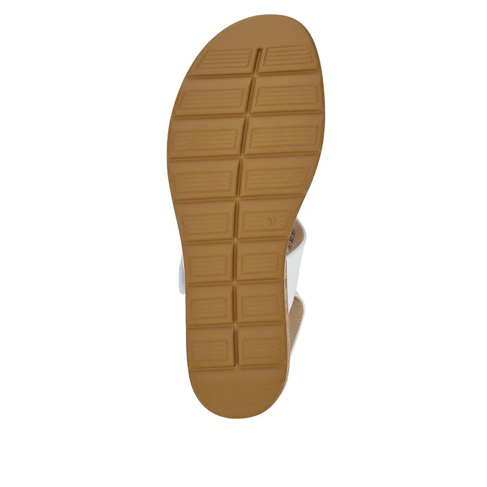 Adjustable Wedge-Heel Sandals - WBINS41052 / 327 110 - White - Image 6