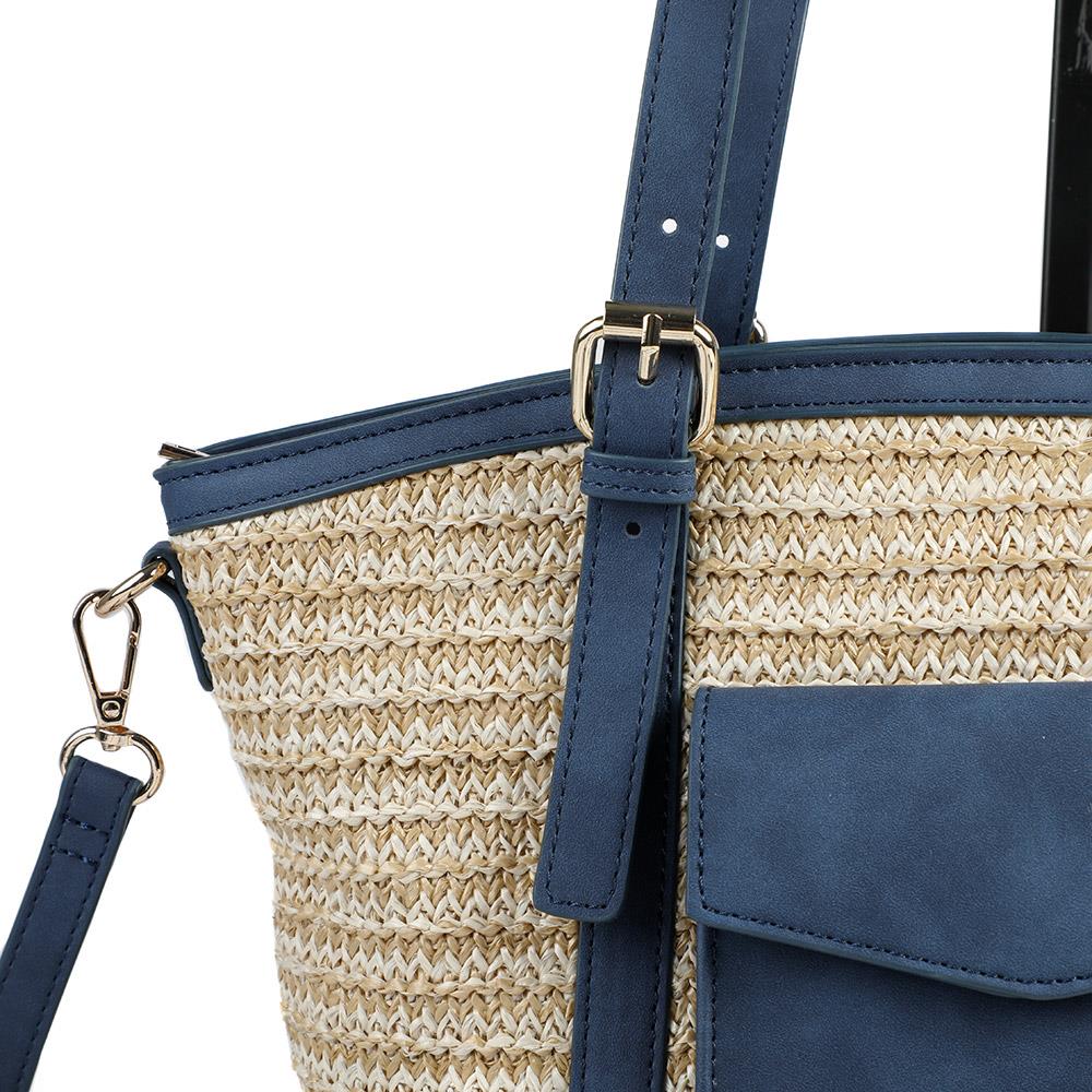 Adjustable Woven Tote Bag - RIM43001 / 329 298 - Navy - Image 6