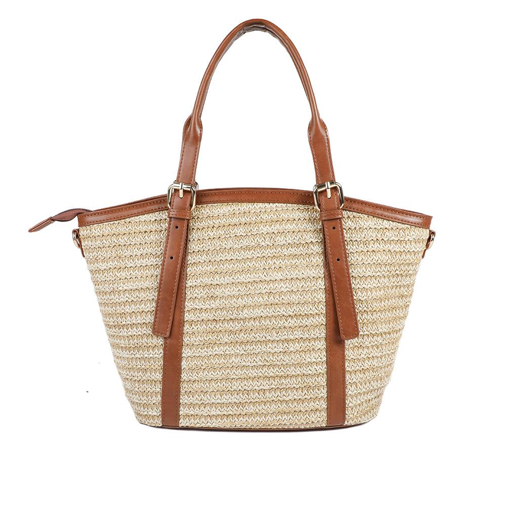 Adjustable Woven Tote Bag - RIM43001 / 329 298 - Tan - Image 3