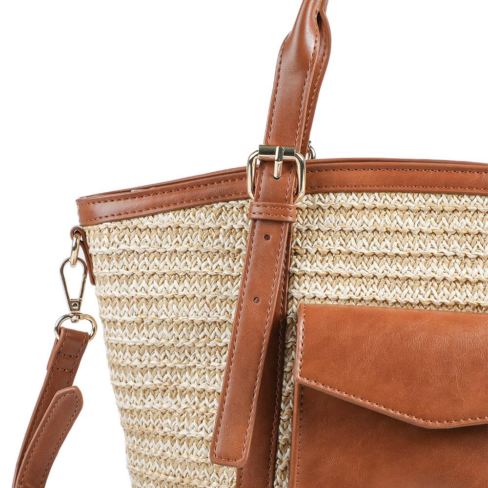 Adjustable Woven Tote Bag - RIM43001 / 329 298 - Tan - Image 6