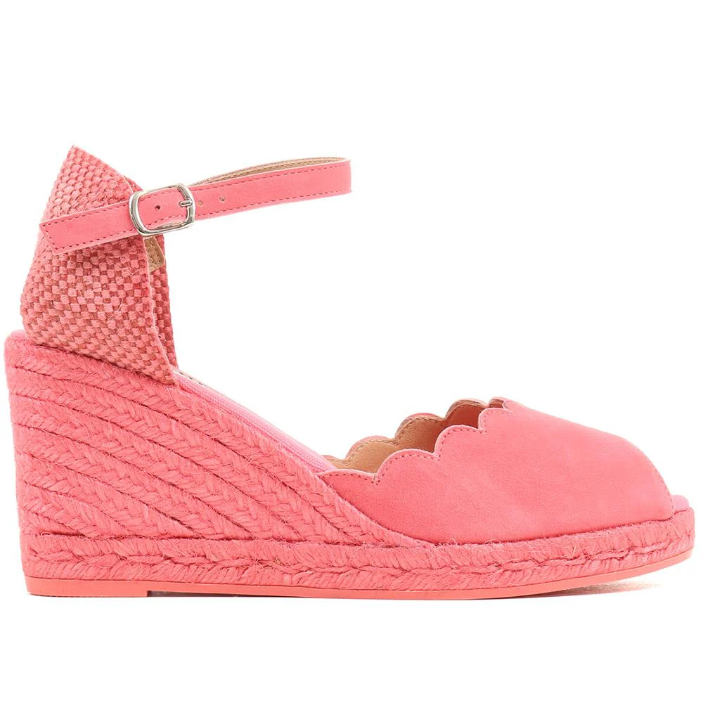 Alejandra Espadrille Wedge Sandals - ALEJANDRA / 322 055 - Coral - Image 2